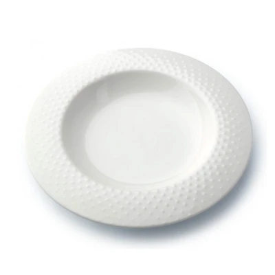 MON-TALERZ GŁĘBOKI 22CM *KROPLE DESZCZU* 3574