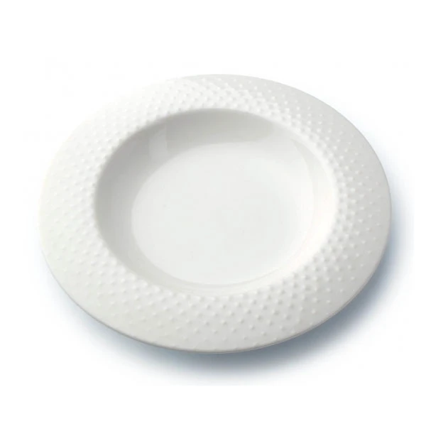 MON-TALERZ GŁĘBOKI 22CM *KROPLE DESZCZU* 3574