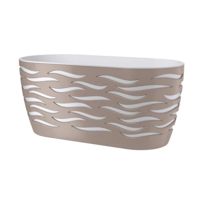 SKRZYNKA SAHARA DUO 35 SZARO-BEŻOWY+BIAŁY