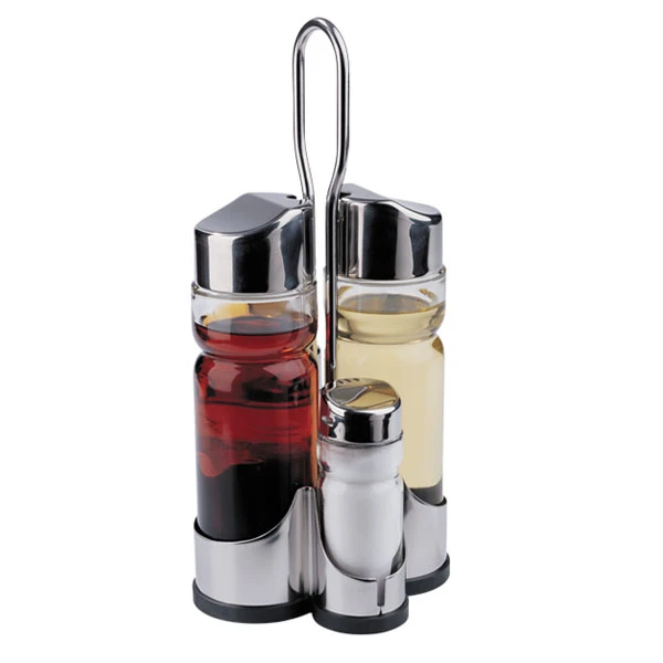 SPL-1610D ZESTAW SÓL + PIPERZ + OLEJ + OCET + PODSTAWKA