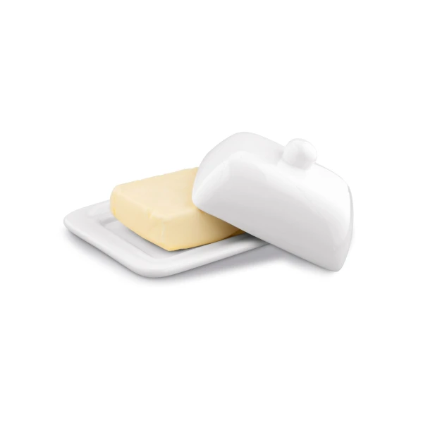 TAD-MASELNICA CERAMICZNA BIAŁA 15,8X12,6X8 B1000