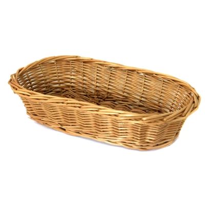 WK-KOSZYK NA CHLEB WIKLINOWY *PALUSZEK* OWAL MAŁY PEŁNY 30X15