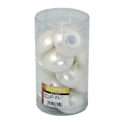 ADPAL-ŚWIECA DYSK 30/45 15SZT TUBUS METALK PERŁOWA
