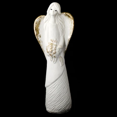 CA-ANIOŁ GIPSOWY BIAŁY B0147