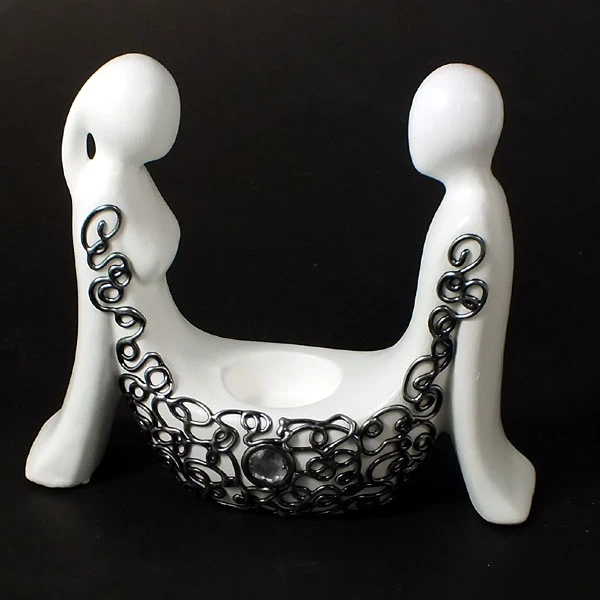 CER-AKT ŁÓDKA MAŁA *DEKOR SREBRO* C-404DS