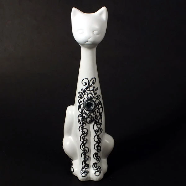 CER-KOT RUSKI DUŻY *DEKOR SREBRO* C-117DS