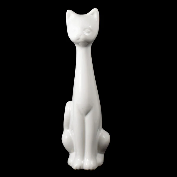 CER-KOT RUSKI DUŻY *SZKLIWO BIAŁE* C-117SZB