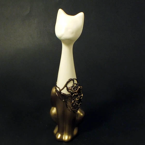 CER-KOT RUSKI ŚREDNI *DEKOR 1/2 ZŁOTO* C-118-1/2Z