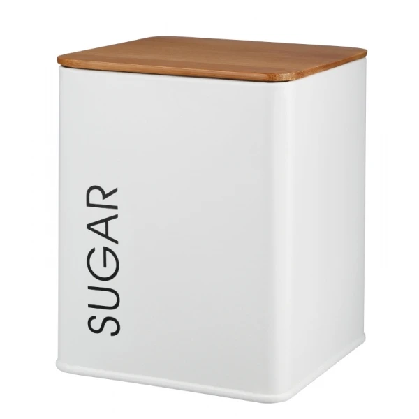GAL-POJEMNIK METALOWY KWADRAT *SUGAR* 21595 BIAŁY