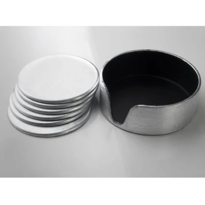 MON-KPL.6 PODSTAWEK POD KUBKI SREBRNY 5852