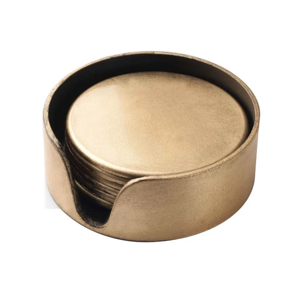 MON-KPL.6 PODSTAWEK POD KUBKI ZŁOTE 5876