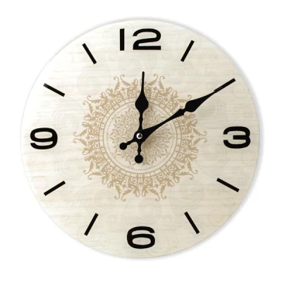 MON-ZEGAR SZKLANY OKRĄGŁY *KORONKA* 5439