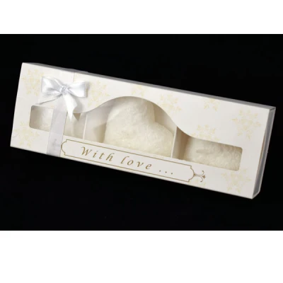 ADPAL-3 ŚWIECE SERCE MAŁE W RÓŻYCZKI STEARYNOWE AROMAT BIAŁA