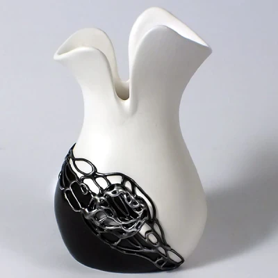 CER-WAZON TULIPANEK *DECOR CZARNY* C-416DC