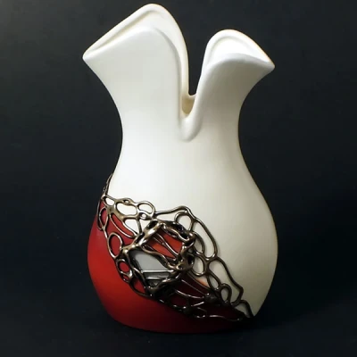 CER-WAZON TULIPANEK *DECOR MAHOŃ* C-416DM