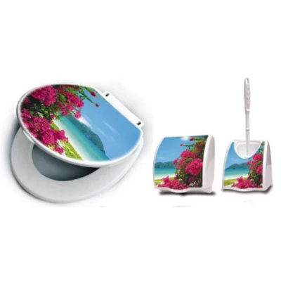 KARO-KPL.*WC* DESKA+SZCZOTKA+UCHWYT PAPIER *NADRUK*