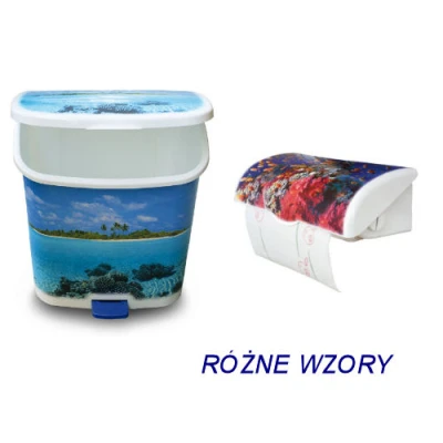 KARO-KPL.KOSZ Z PED.10L+UCHWYT NA RĘCZNIK *NADRUK*