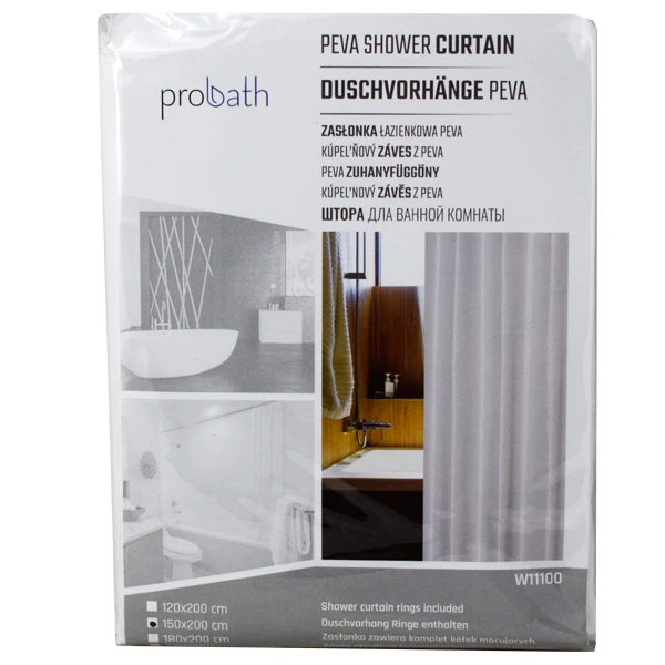 ZASŁONA ŁAZIENKOWA PEVA 150/200 W11100 BIAŁA