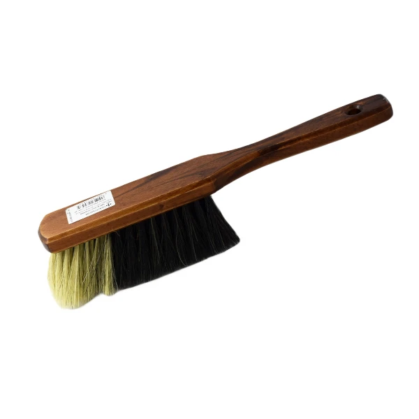 ZMIOTKA 100% WŁOS KOŃSKI LAKIEROWANA MAHONIOWA BRĄZ SZCZOTKA MIOTEŁKA EKO