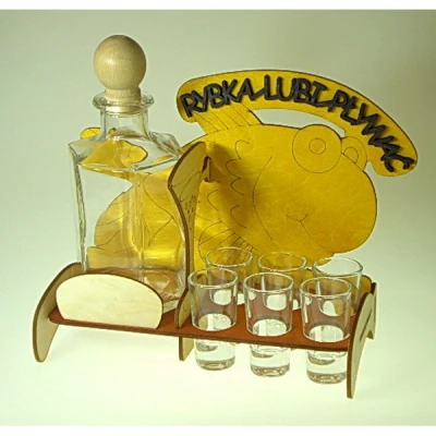 ANAPOL-KPL. KARAFKA + 6 KIEL. *RYBKA LUBI PŁYWAĆ* 506