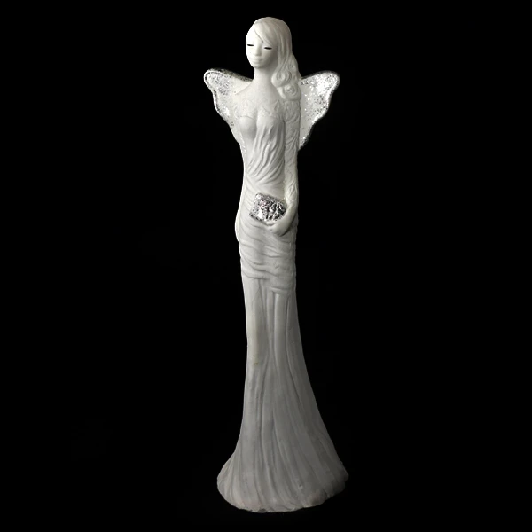 CA-ANIOŁ GIPSOWY BIAŁY B0161