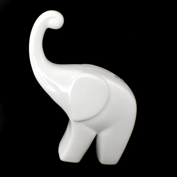 CER-SŁOŃ MODERN GRUBY MAŁY *SZKLIWO BIAŁE* C-341SZB