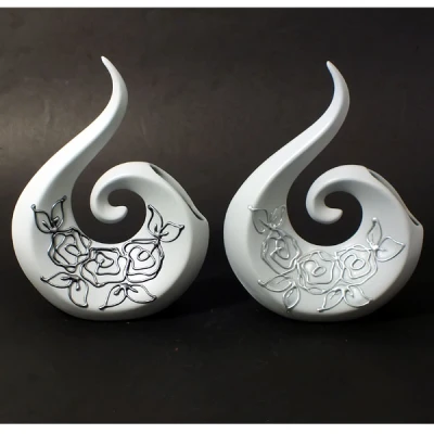 CER-STROIK WIOLONCZELA MINI *DEKOR SZARY RÓŻA* C-397DSZ