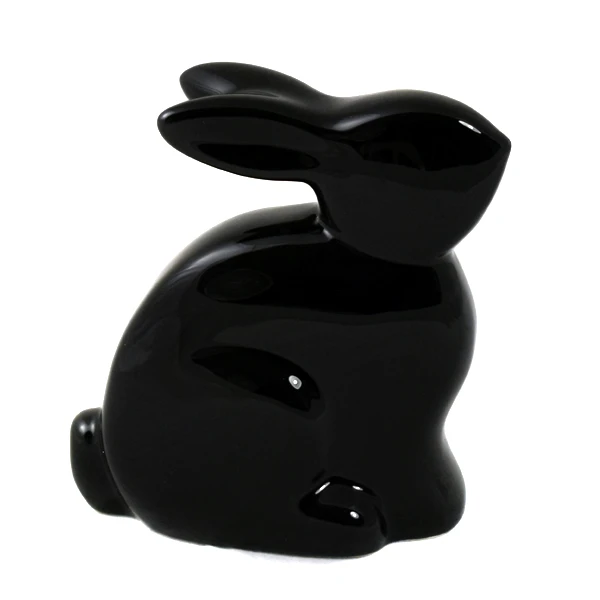 CER-ZAJĄC PLAYBOY MAŁY *SZKLIWO CZARNE* C-463SZK