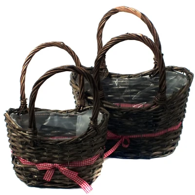 DM-KPL. 2 KOSZY WIKLINOWYCH OLIWKA DM07