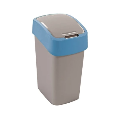 KOSZ NA ŚMIECI *FLIP BIN* 10L NIEBIESKA POKRYWA 217816