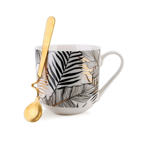 MON-KUBEK Z ŁYŻECZKĄ 550ML *LOLA* 7535