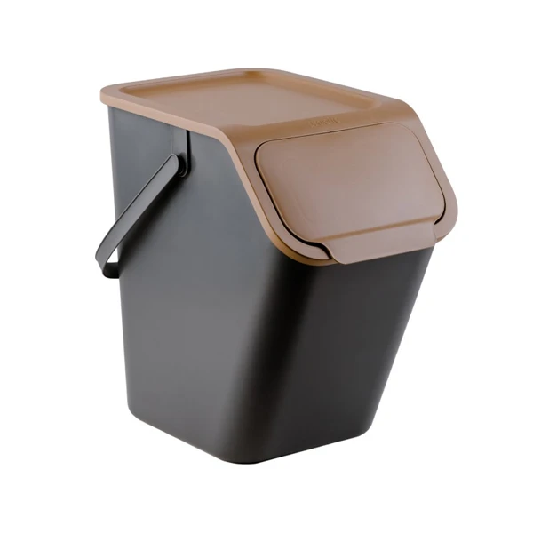 PRACTIC-KOSZ DO SEGREGACJI ODPADÓW 25L BRĄZ *BINI*