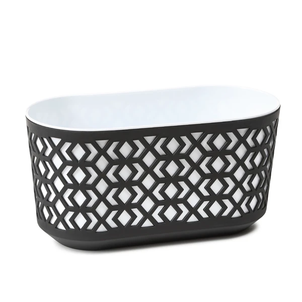 LAM-SKRZYNKA *AZTEK* 40CM CZARNY/BIAŁY