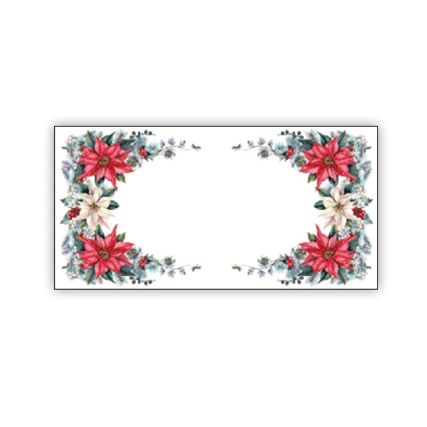 MAR-BIEŻNIK WODOODPORNY CZERWONO-ZIELONY *GWIAZDA BETLEJEMSKA* 50X100CM