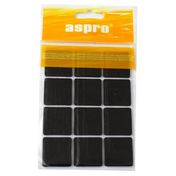 MIDAS-KPL.12 PODKŁADEK FILCOWYCH *BRĄZOWYCH* 28X28MM A-40004-04-001