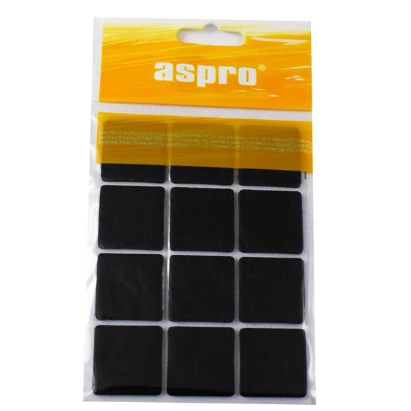 MIDAS-KPL.12 PODKŁADEK FILCOWYCH *CZARNYCH* 28X28MM A-40002-04-012