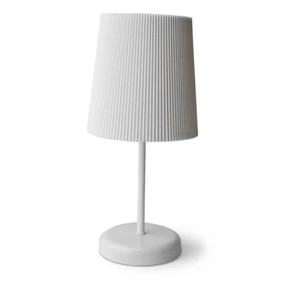 MON-LAMPKA NOCNA BIAŁA PLISOWANE 9599