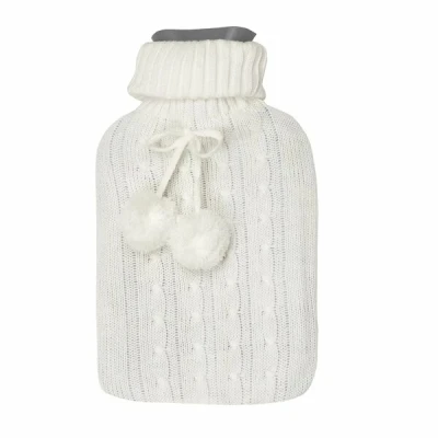 TAD-TERMOFOR+POKROWIEC POMPONIKI BIAŁY 1,5L 33X18,5CM