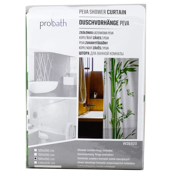 ZASŁONA ŁAZIENKOWA PEVA 180/200 W26920 BAMBUS