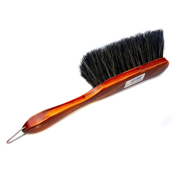 SZCZOTKA MIOTŁA ZMIOTKA WŁOS KOŃSKI DO CZYSZCZENIA KURZU DREWNIANA Z RĄCZKĄ