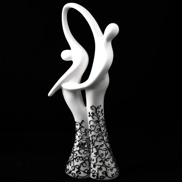 CER-AKT TANIEC DUŻY *DEKOR SREBRO* C-548DS