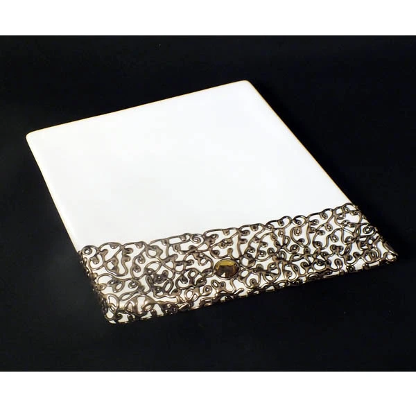 CER-PODSTAWKA ROMB DUŻY *DEKOR ZŁOTO* C-212DZ