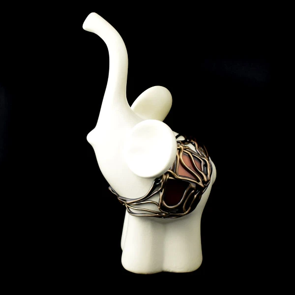 CER-SŁOŃ PLASTUŚ MAŁY *WITRAŻ-KREM* C-556W