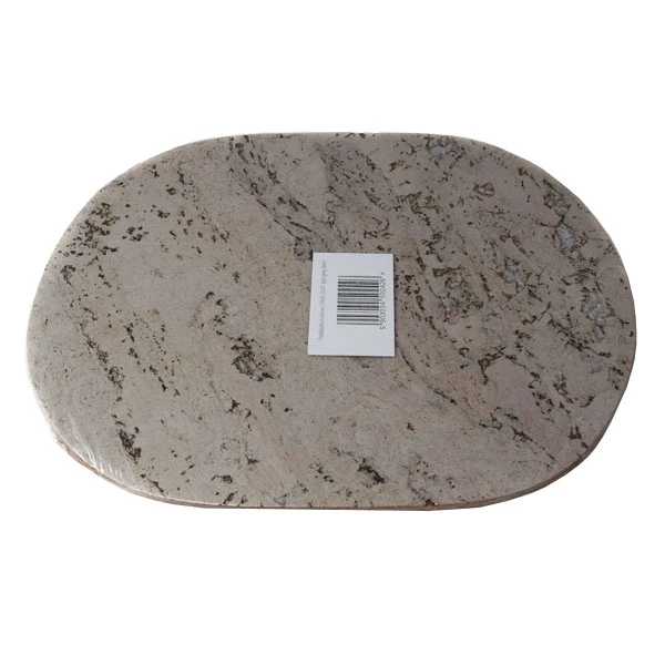 KOR-PODKŁADKA KORKOWA OWAL DUŻY DEKOR LIGHT GREY 3MM  /4/