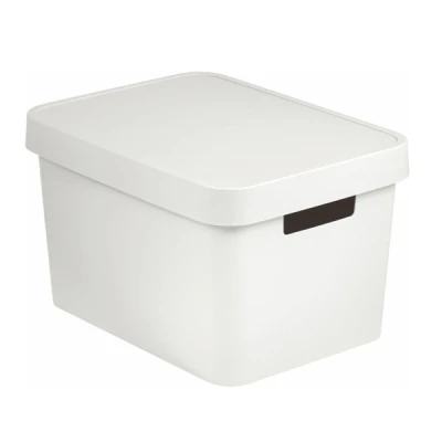 KET-POJEMNIK PEŁNY *INFINITY* 17L Z POKRYWĄ  BIAŁY *229245*