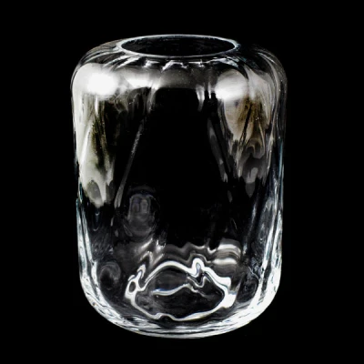 SOB-WAZON SZKLANY *ROLER - WZÓR ROMBY* H25CM