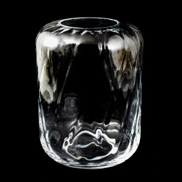 SOB-WAZON SZKLANY *ROLER - WZÓR ROMBY* H25CM