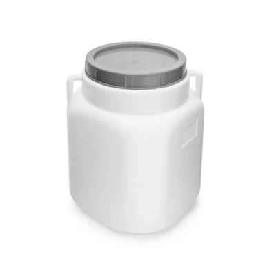 TG-BECZKA KWADRAT *STERK* 20L Z UCHWYTAMI BIAŁA 16318