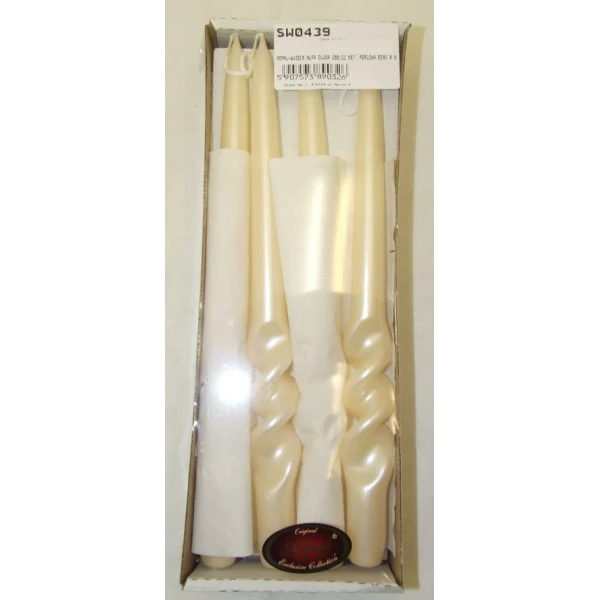 AD-ŚWIECA ALFA DLUGA 290/22 MET. PERLOWA ECRU A'8