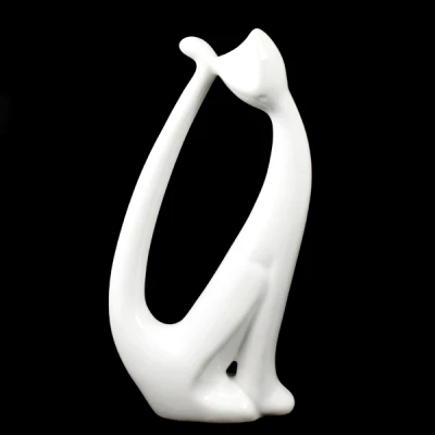 CER-KOT MODERN DŁUGI OGON *SZKLIWO BIAŁE* C-339SZB